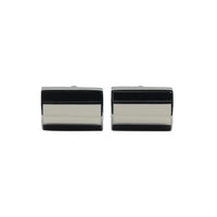 Designer Men's Exclusive Cufflinks - CU-4012, Black And White