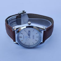 Men's Quartz Round Silver Analogue Watch - 1 Pc Chain Strap