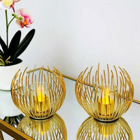 Modern Abstract Candle Holder – Elegant Metal Home Decor