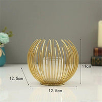 Modern Abstract Candle Holder – Elegant Metal Home Decor