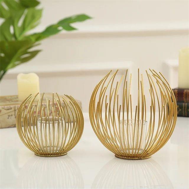 Modern Abstract Candle Holder – Elegant Metal Home Decor