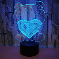 Modern LED Table Lamp – Stylish Acrylic Blue Night Light