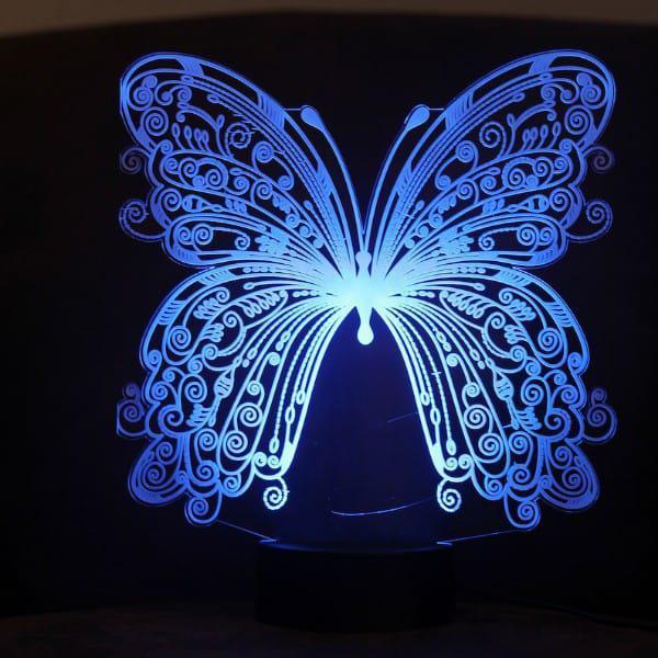 Stylish LED Table Lamp – Modern Blue Acrylic Light